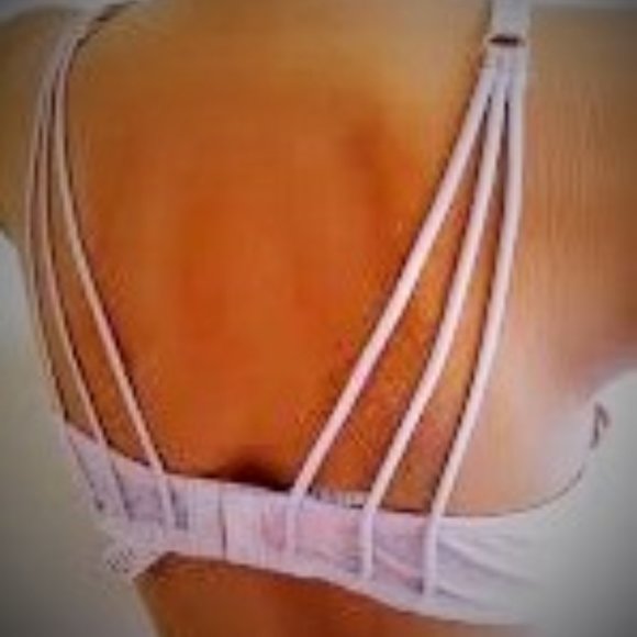 Very Sexy Plunge Push Up Strappy Back Pink Bra 32D - Picture 3 of 4